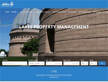 Tablet Screenshot of lakespropertymgt.com